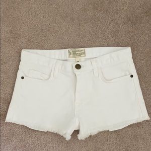 Never Worn Current/Elliot White Denim Shorts